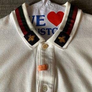 Gucci bumblebee style polo